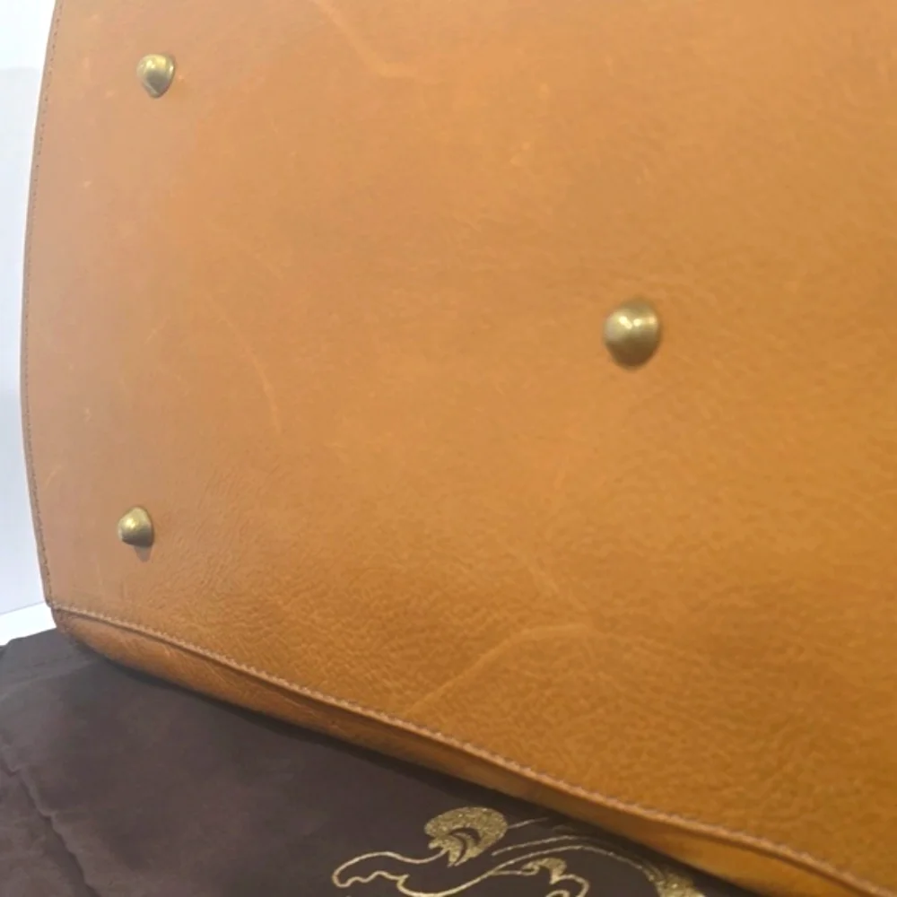 NWT ✅ Pratesi Firenze Italian Leather B548 Large Satchel With Side Buckles_15